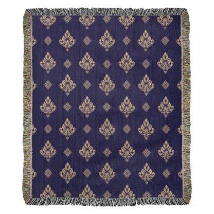 Damask Pattern 003 - 50" x 60" Heirloom Woven Blanket