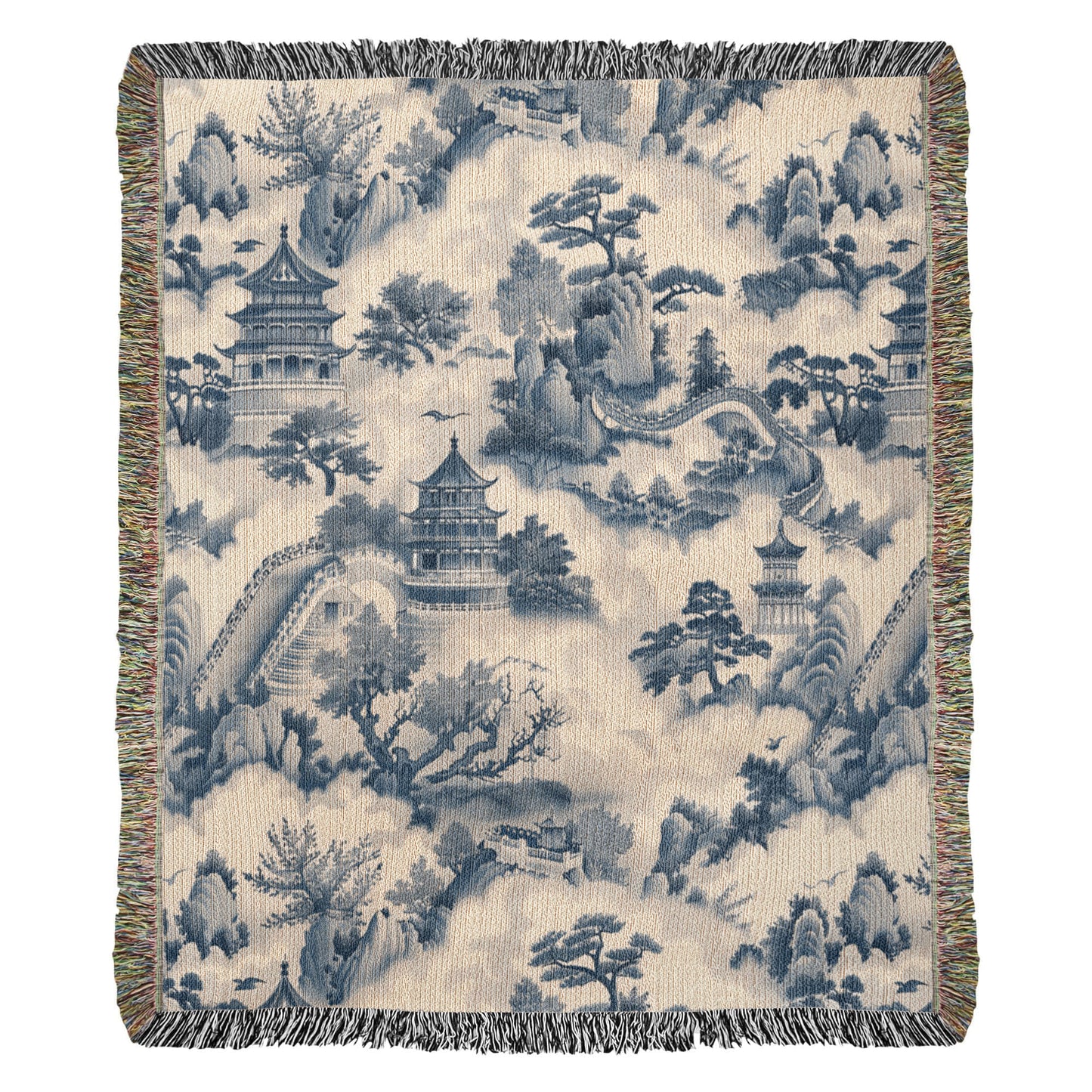 Chinese Ornament Pattern 007 - 50" x 60" Heirloom Woven Blanket