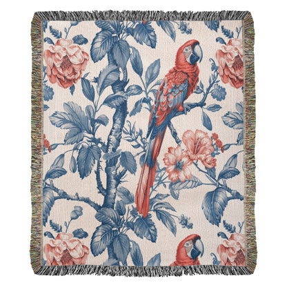 Chinese Ornament Pattern 002 - 50" x 60" Heirloom Woven Blanket