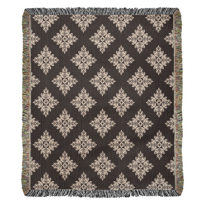 Damask Pattern 017 - 50" x 60" Heirloom Woven Blanket