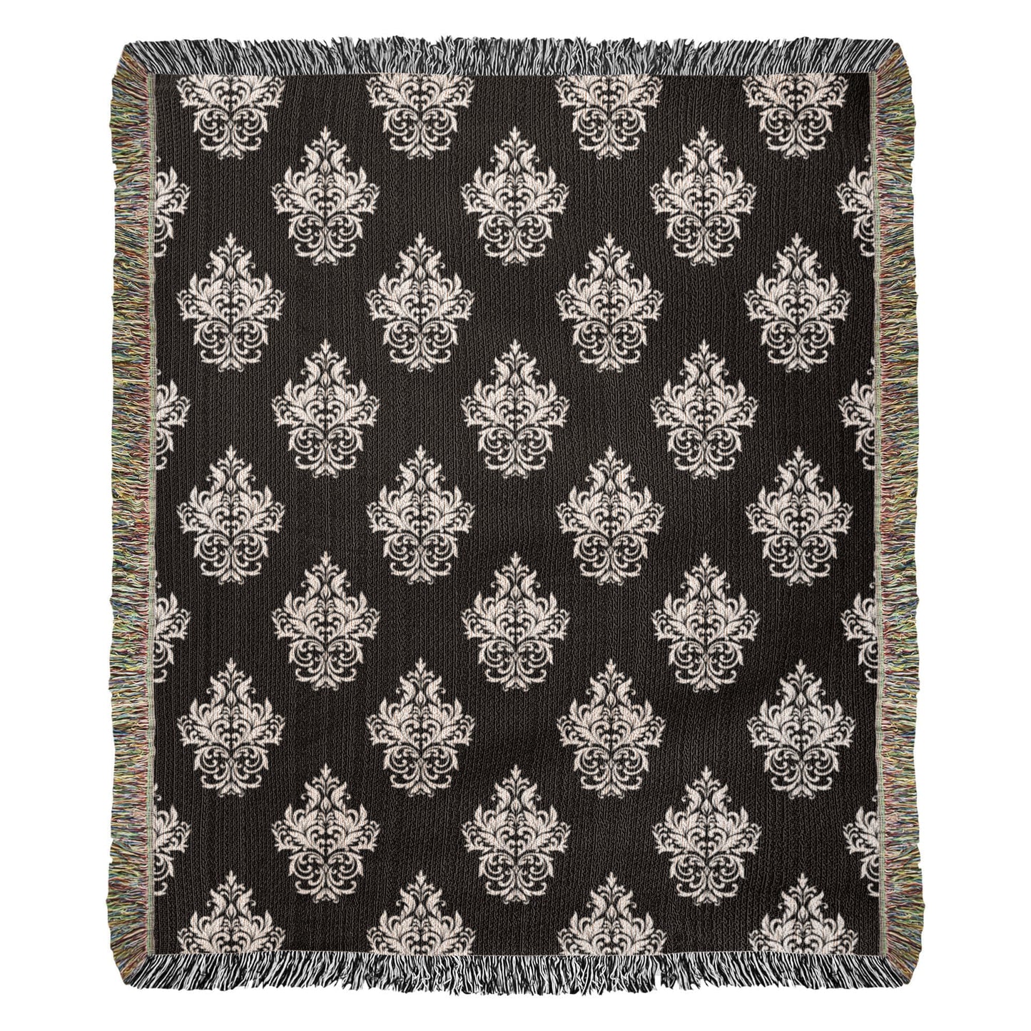 Damask Pattern 018 - 50" x 60" Heirloom Woven Blanket