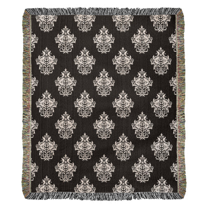 Damask Pattern 018 - 50" x 60" Heirloom Woven Blanket