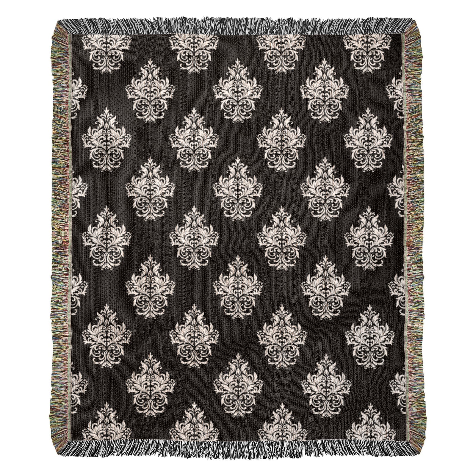 Damask Pattern 018 - 50" x 60" Heirloom Woven Blanket