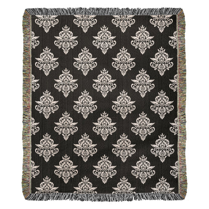 Damask Pattern 025 - 50" x 60" Heirloom Woven Blanket