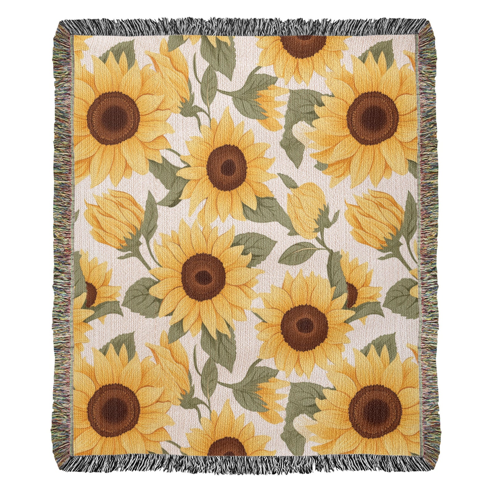 Spring Flowers Pattern 001 - 50" x 60" Heirloom Woven Blanket
