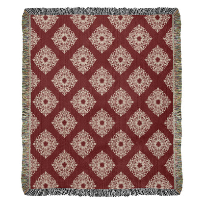 Damask Pattern 019 - 50" x 60" Heirloom Woven Blanket