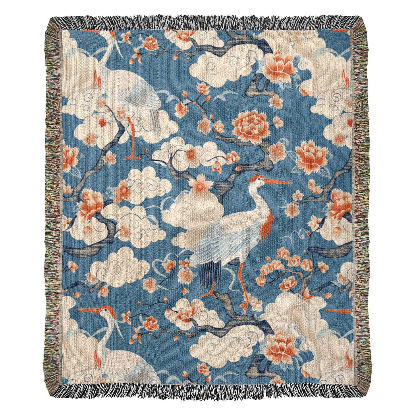 Chinoiserie Pattern 012 - 50" x 60" Heirloom Woven Blanket