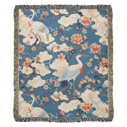 Chinoiserie Pattern 012 - 50" x 60" Heirloom Woven Blanket