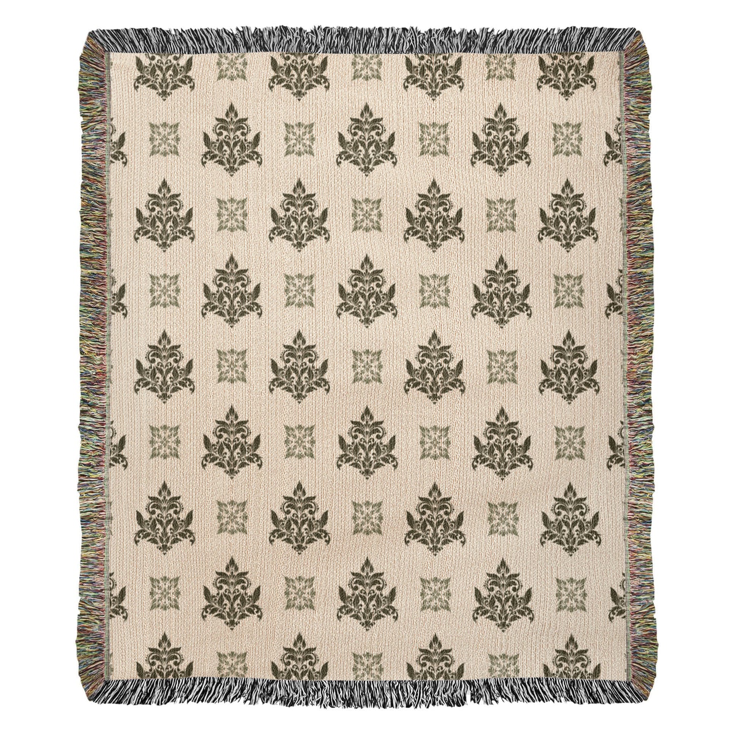 Damask Pattern 008 - 50" x 60" Heirloom Woven Blanket