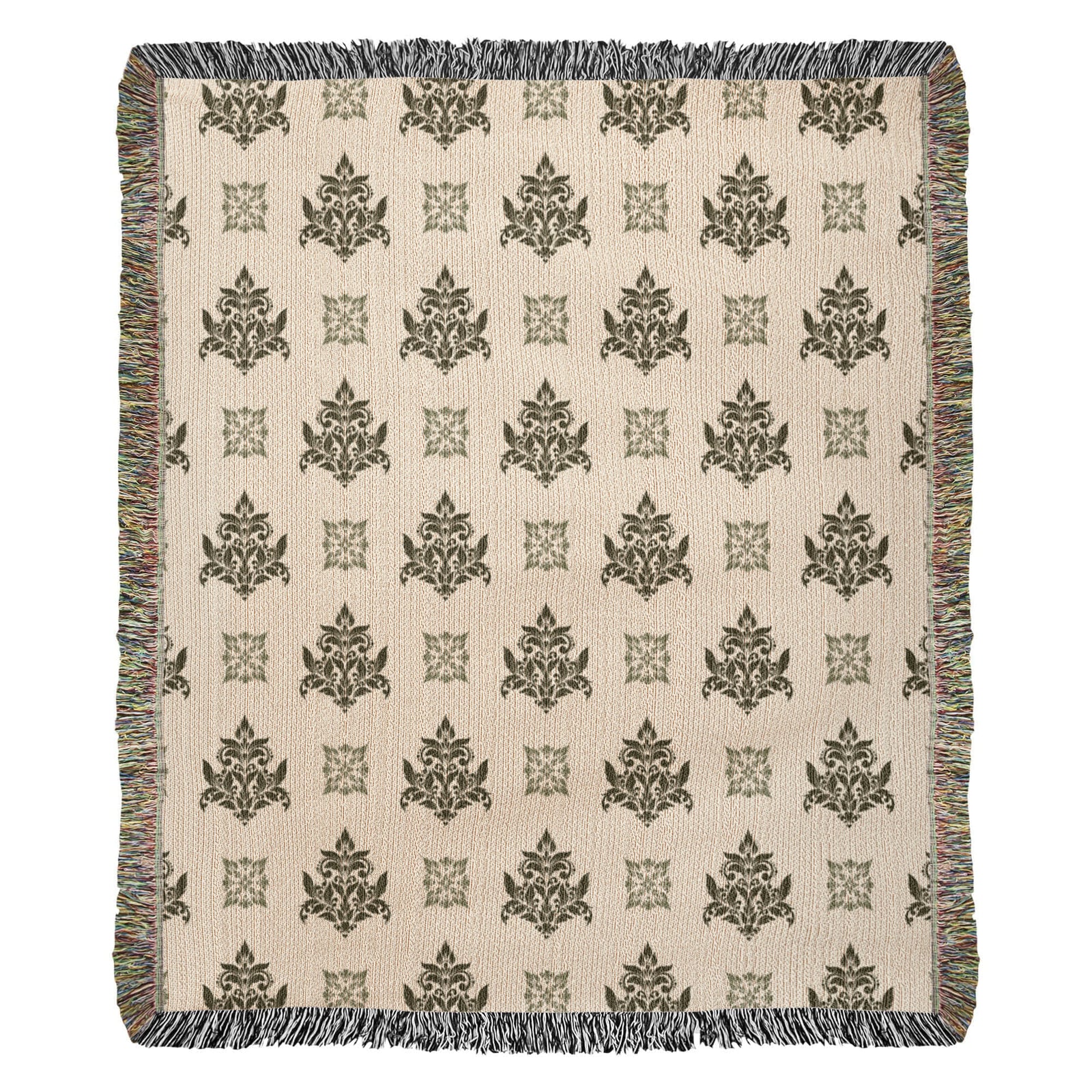 Damask Pattern 008 - 50" x 60" Heirloom Woven Blanket