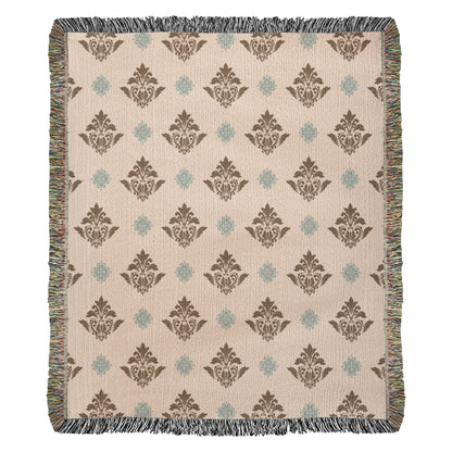 Damask Pattern 007 - 50" x 60" Heirloom Woven Blanket