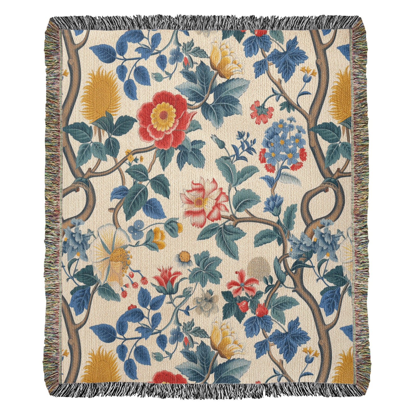 Chinoiserie Pattern 014 - 50" x 60" Heirloom Woven Blanket