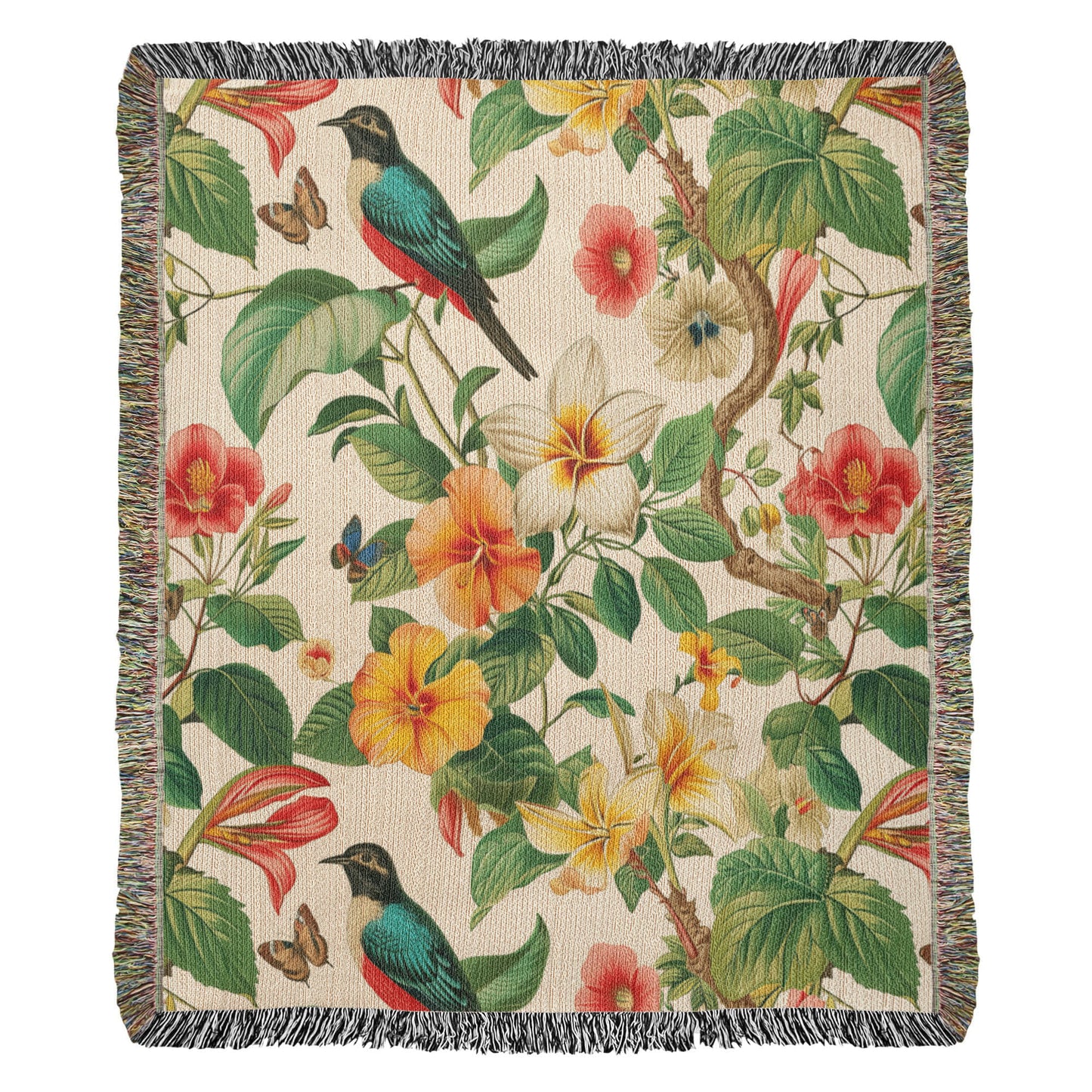 Chinoiserie Pattern 026 - 50" x 60" Heirloom Woven Blanket