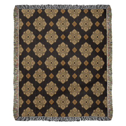 Damask Pattern 030 - 50" x 60" Heirloom Woven Blanket