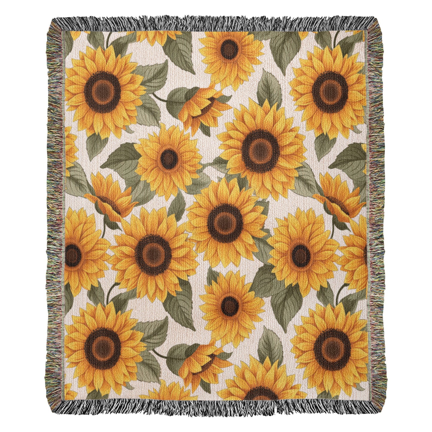 Spring Flowers Pattern 017 - 50" x 60" Heirloom Woven Blanket
