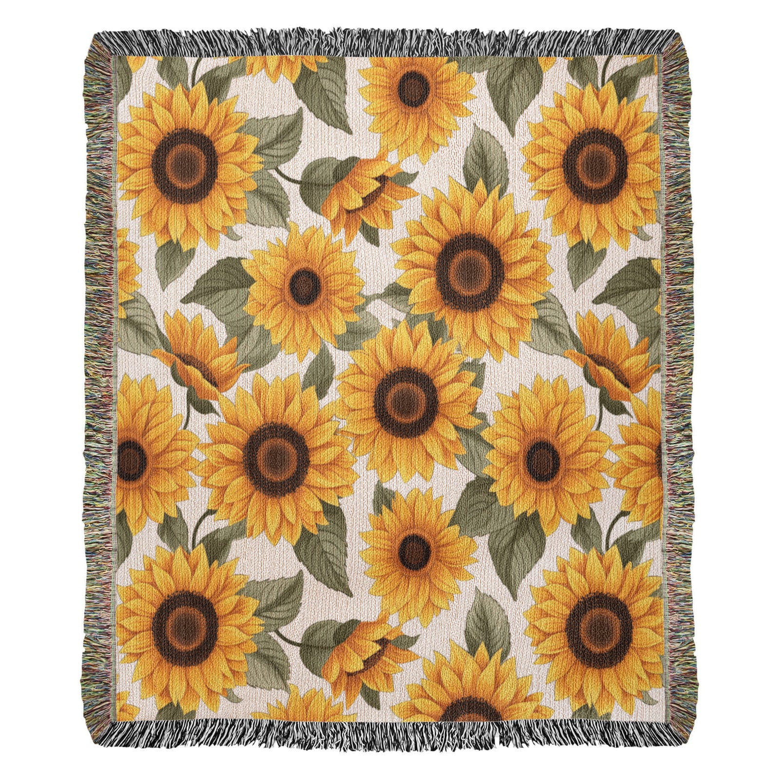 Spring Flowers Pattern 017 - 50" x 60" Heirloom Woven Blanket