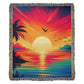Colorful Sunset 02 - 60" x 80" Heirloom Woven Blanket