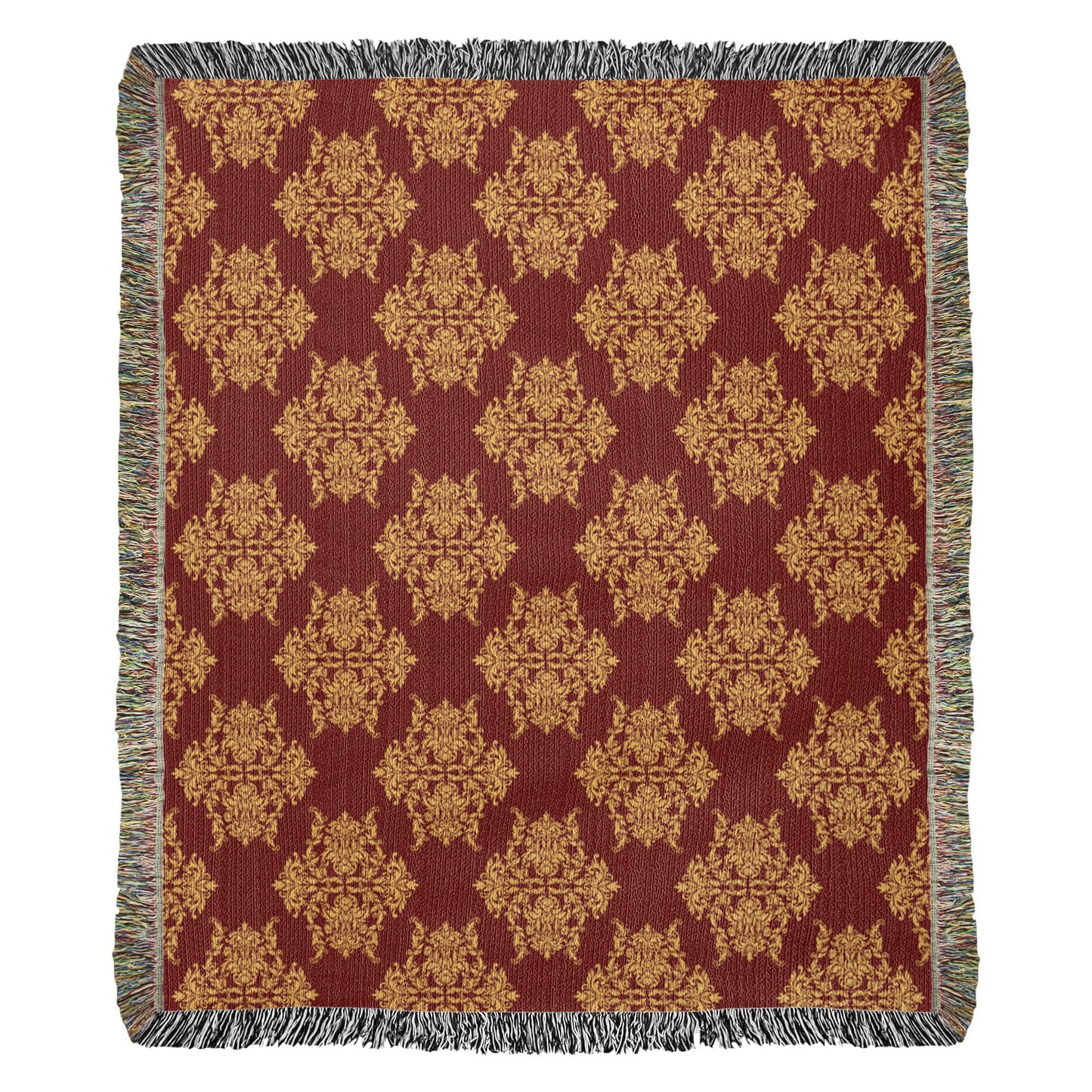Damask Pattern 020 - 50" x 60" Heirloom Woven Blanket