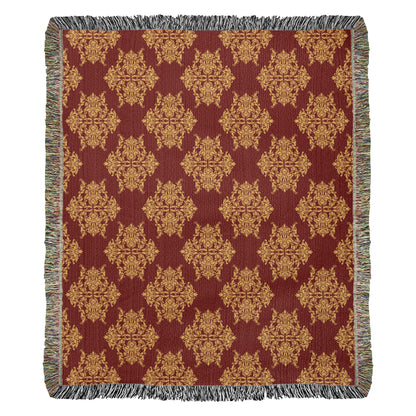 Damask Pattern 020 - 50" x 60" Heirloom Woven Blanket