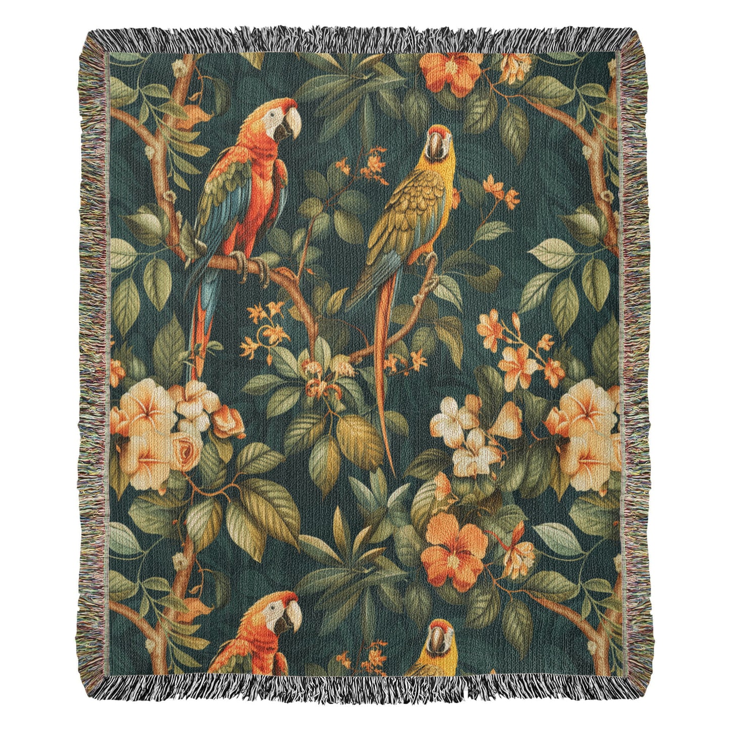 Chinoiserie Pattern 036 - 50" x 60" Heirloom Woven Blanket