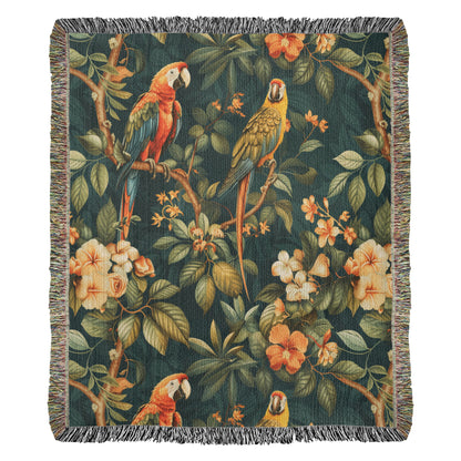 Chinoiserie Pattern 036 - 50" x 60" Heirloom Woven Blanket