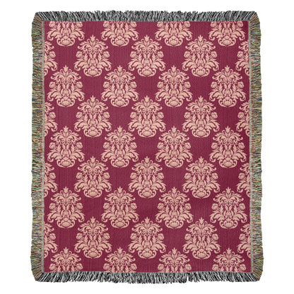 Damask Pattern 021 - 50" x 60" Heirloom Woven Blanket