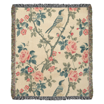 Chinoiserie Pattern 031 - 50" x 60" Heirloom Woven Blanket