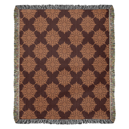 Damask Pattern 012 - 50" x 60" Heirloom Woven Blanket