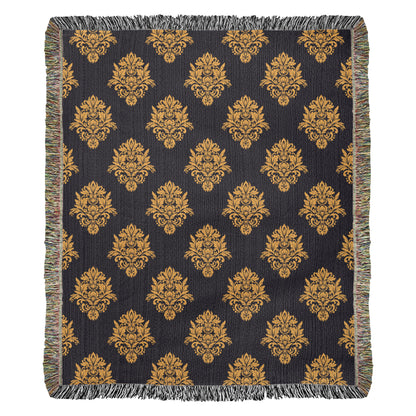 Damask Pattern 034 - 50" x 60" Heirloom Woven Blanket
