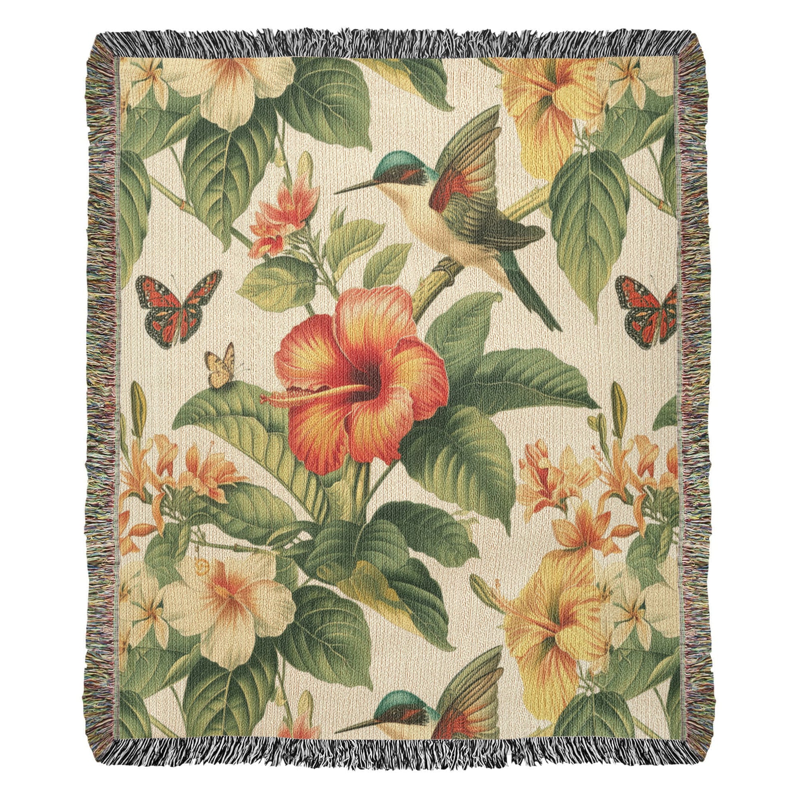 Chinoiserie Pattern 035 - 50" x 60" Heirloom Woven Blanket