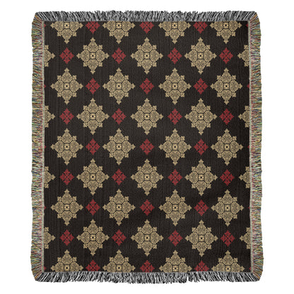 Damask Pattern 029 - 50" x 60" Heirloom Woven Blanket