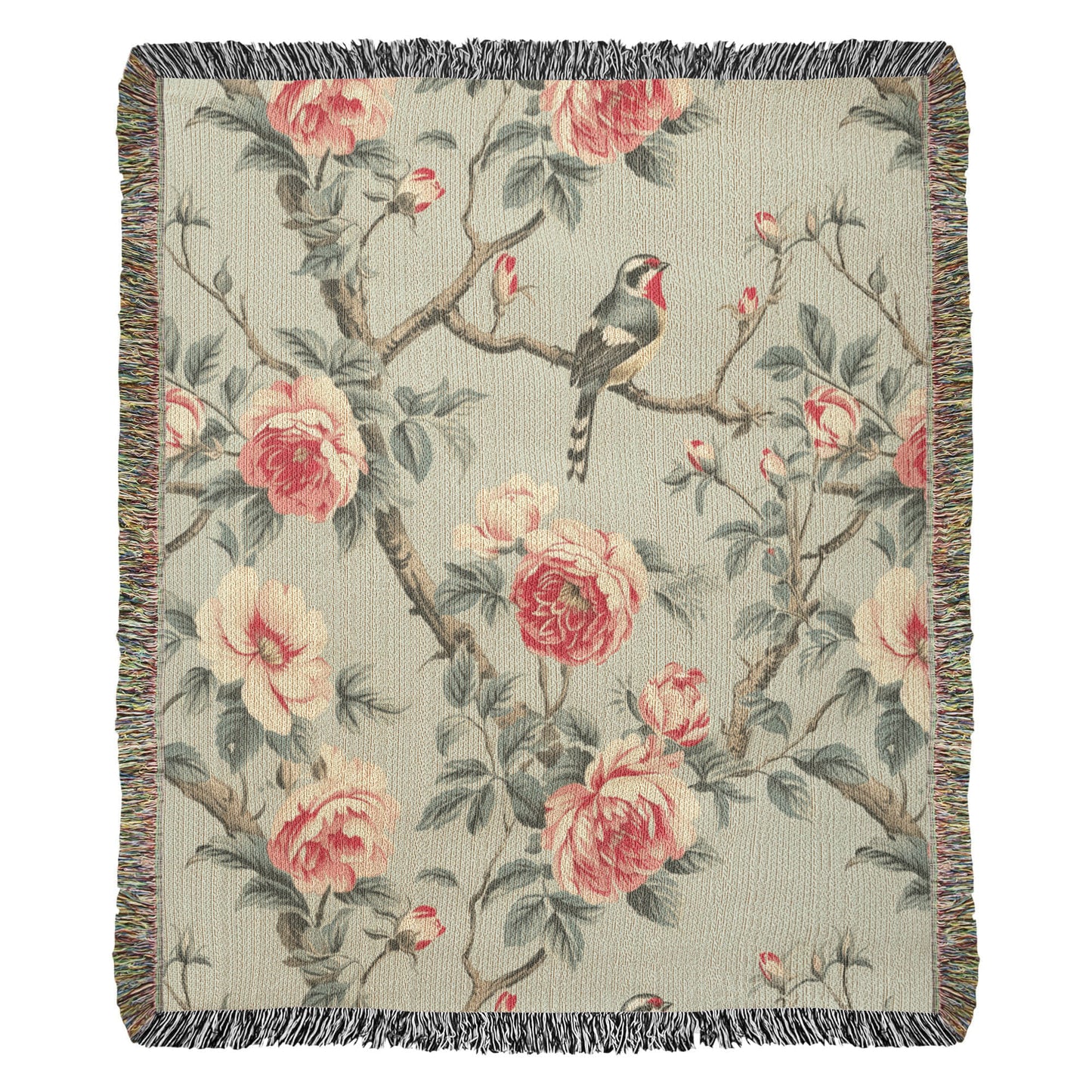 Chinoiserie Pattern 028 - 50" x 60" Heirloom Woven Blanket