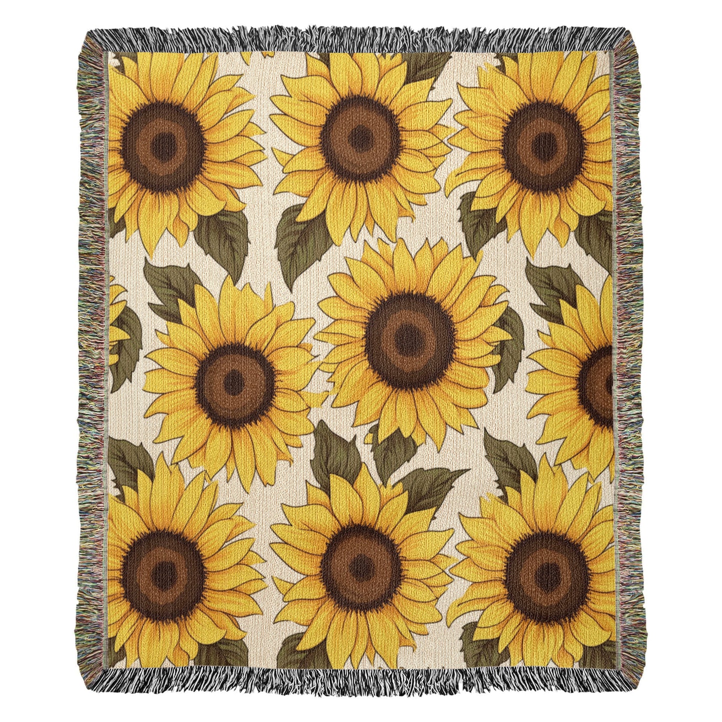 Spring Flowers Pattern 009 - 50" x 60" Heirloom Woven Blanket