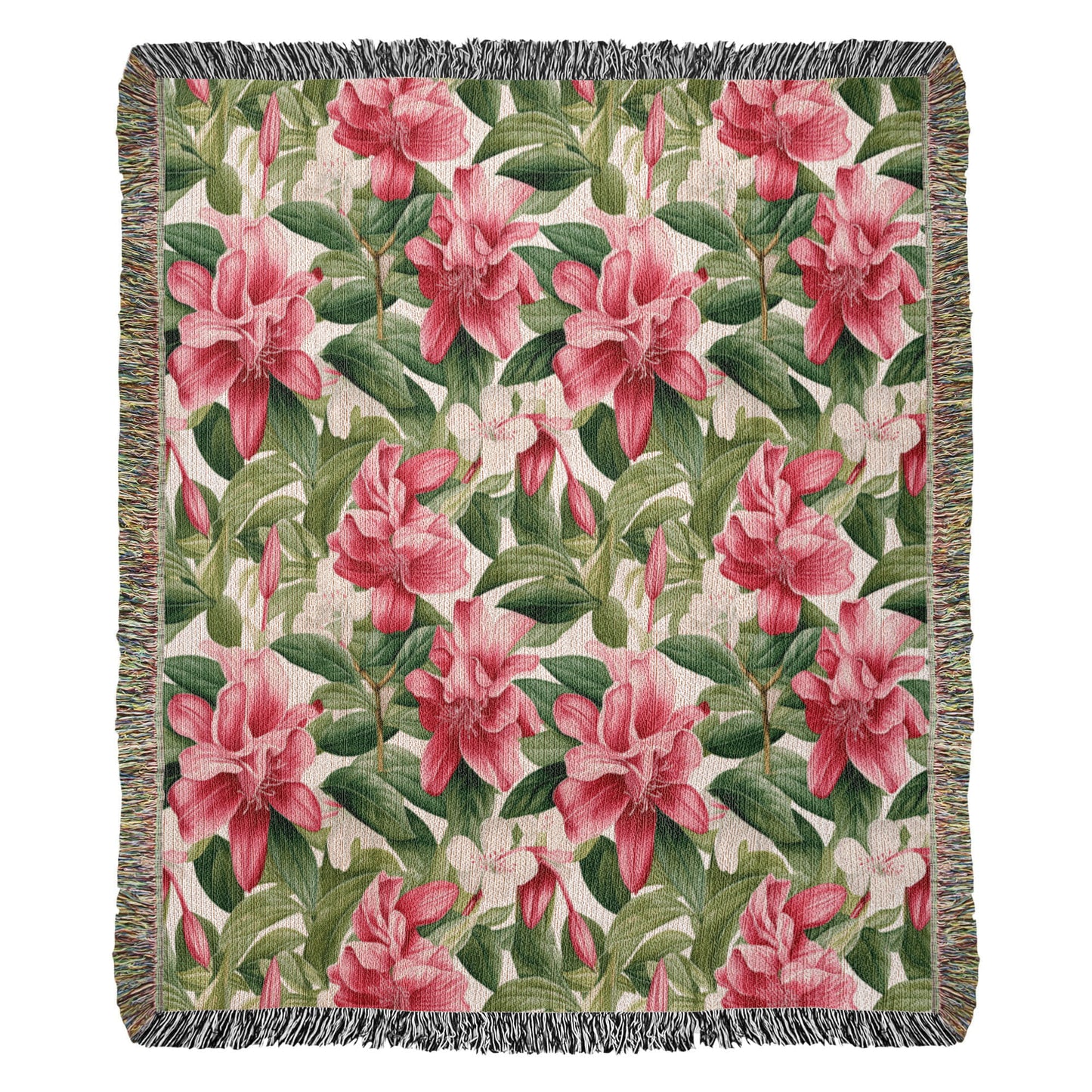 Spring Flowers Pattern 006 - 50" x 60" Heirloom Woven Blanket