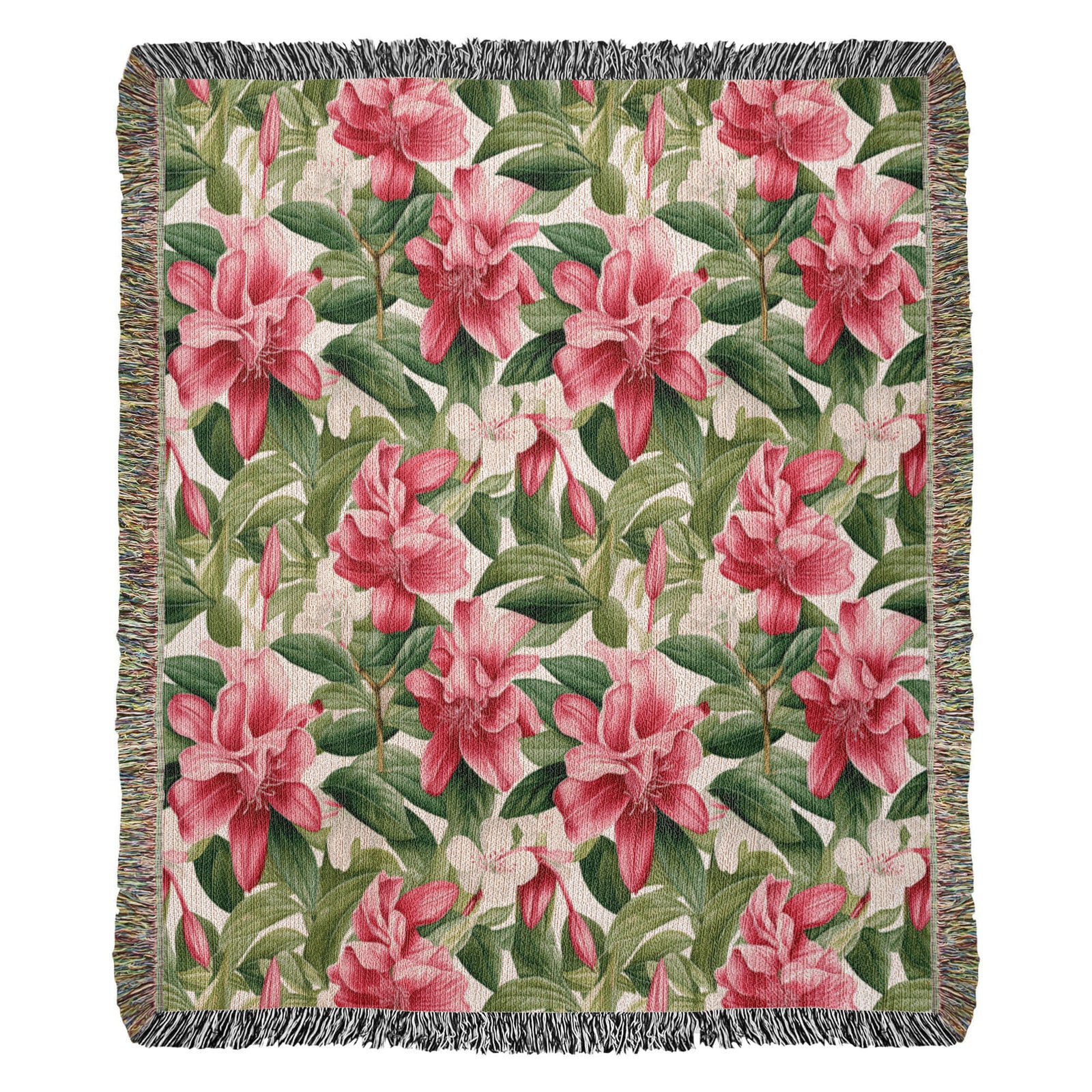 Spring Flowers Pattern 006 - 50" x 60" Heirloom Woven Blanket