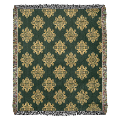 Damask Pattern 026 - 50" x 60" Heirloom Woven Blanket
