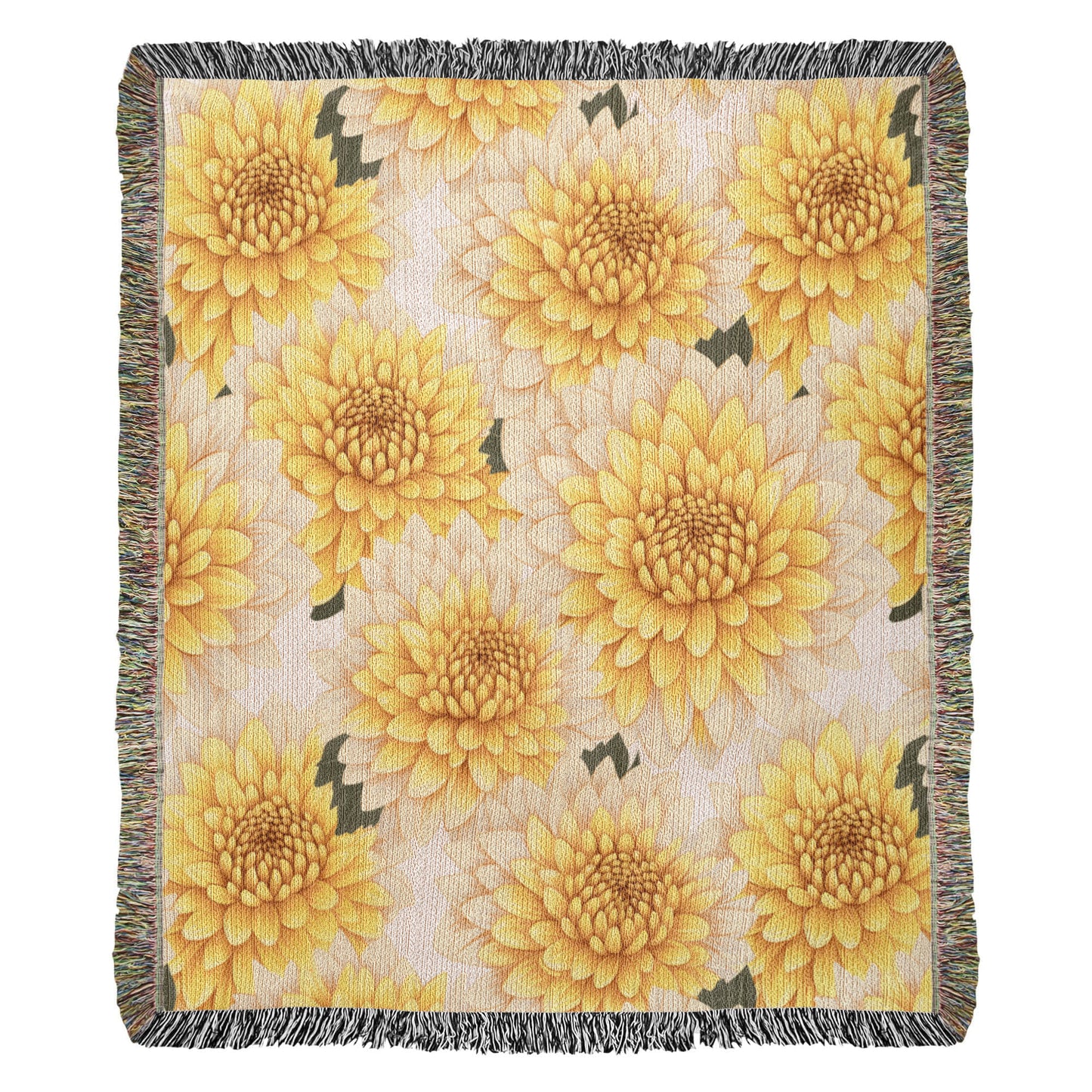 Spring Flowers Pattern 016 - 50" x 60" Heirloom Woven Blanket