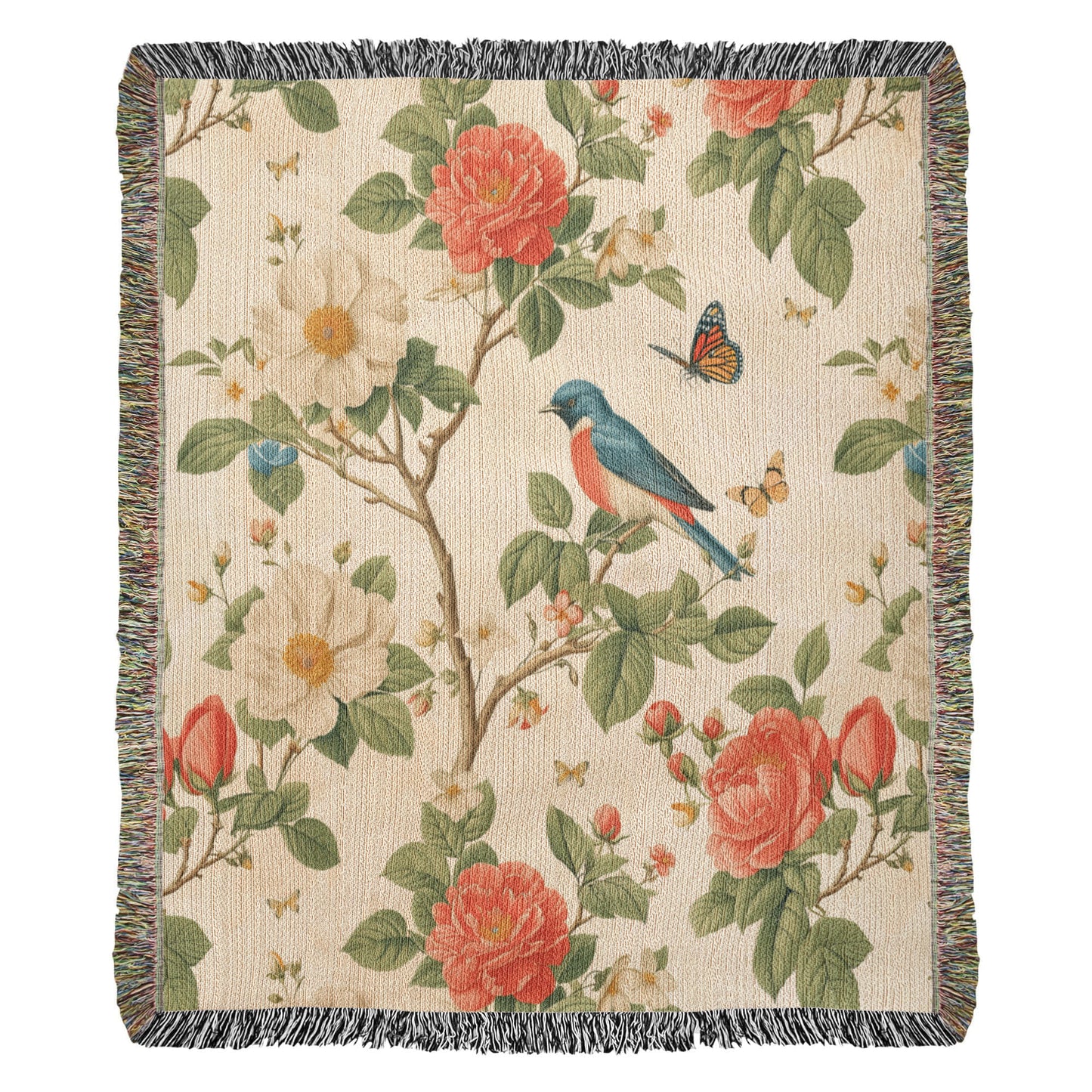 Chinoiserie Pattern 034 - 50" x 60" Heirloom Woven Blanket
