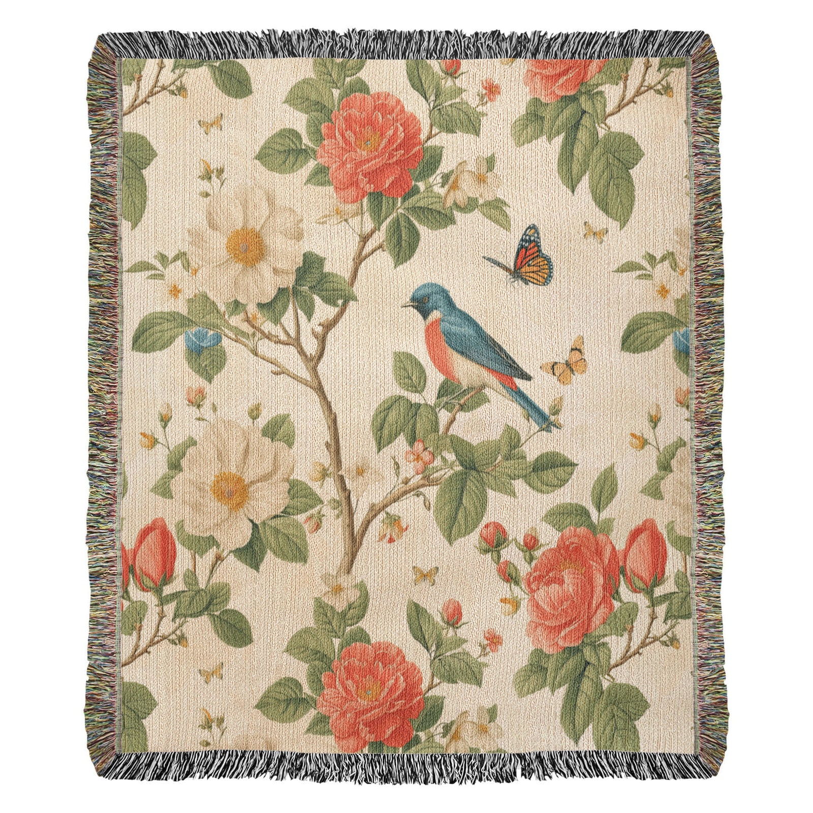 Chinoiserie Pattern 034 - 50" x 60" Heirloom Woven Blanket