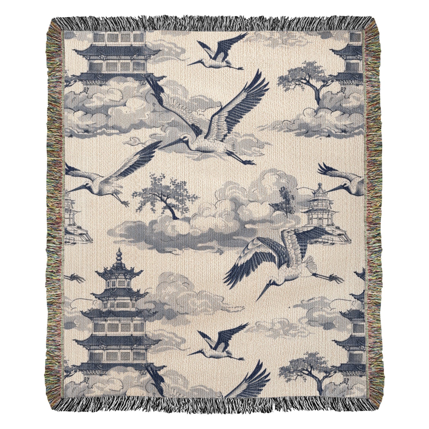 Chinese Ornament Pattern 006 - 50" x 60" Heirloom Woven Blanket