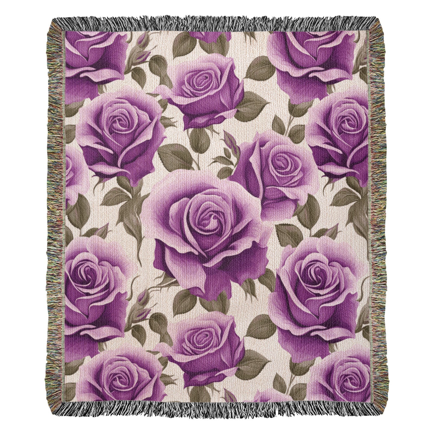 Spring Flowers Pattern 013 - 50" x 60" Heirloom Woven Blanket