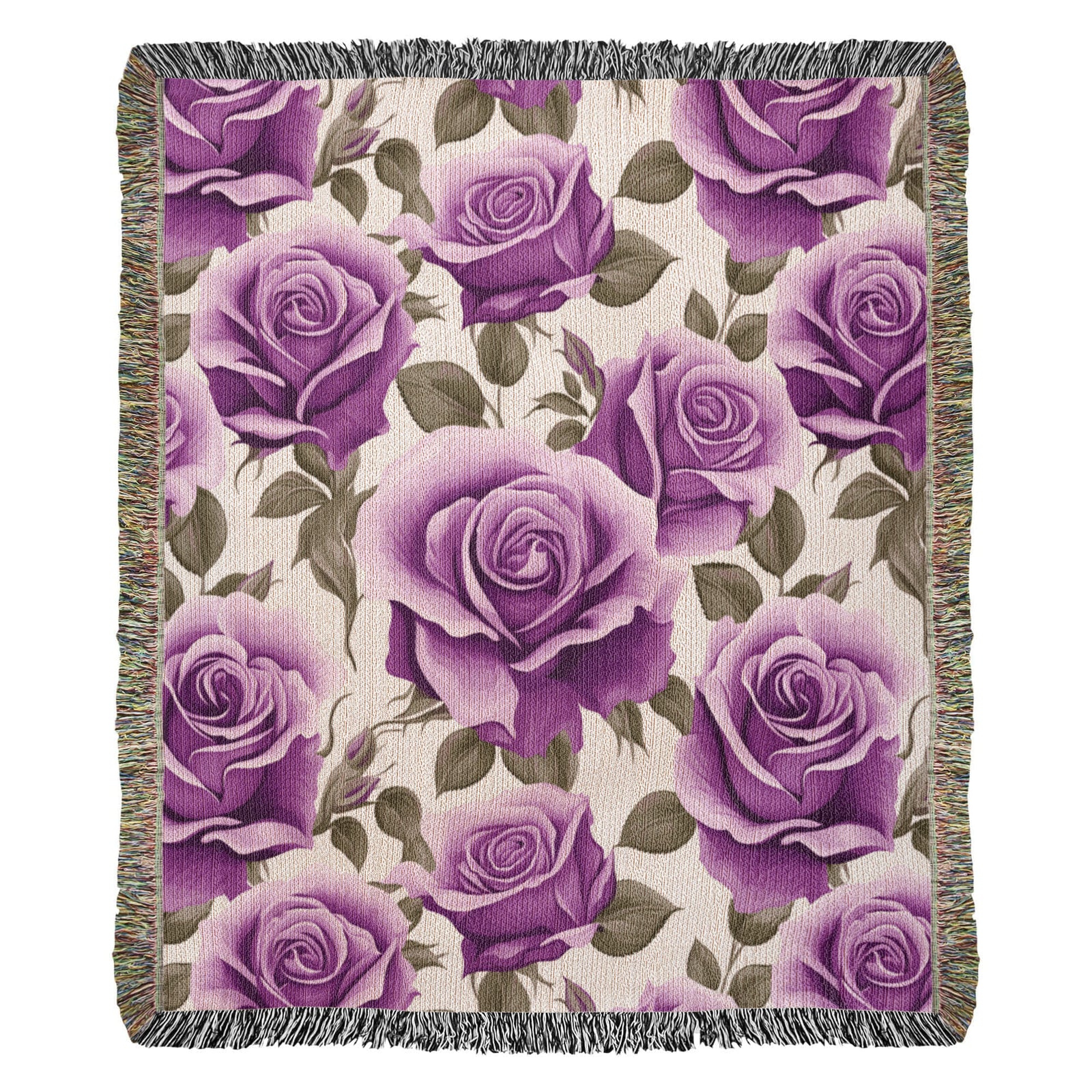 Spring Flowers Pattern 013 - 50" x 60" Heirloom Woven Blanket