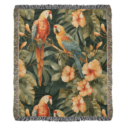 Chinoiserie Pattern 030 - 50" x 60" Heirloom Woven Blanket