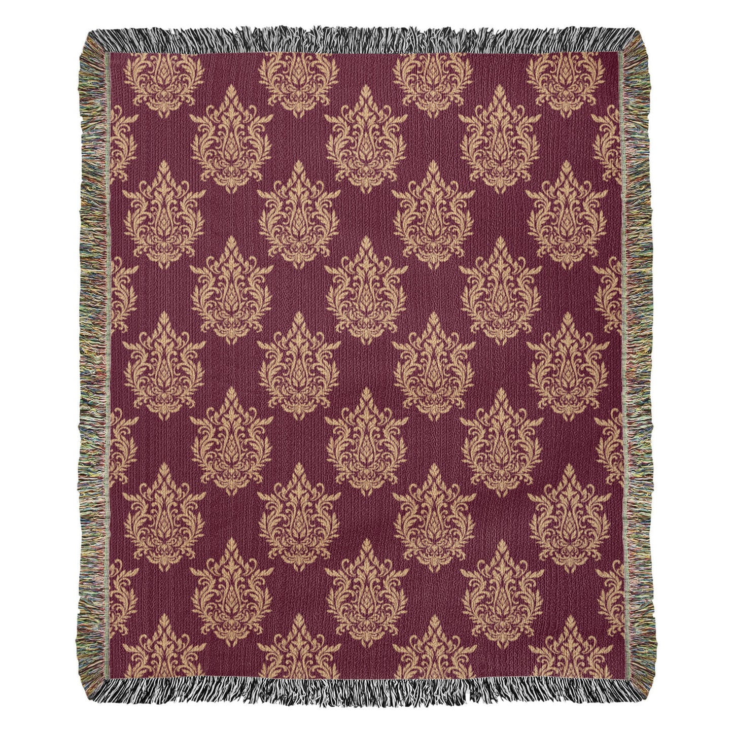 Damask Pattern 013 - 50" x 60" Heirloom Woven Blanket