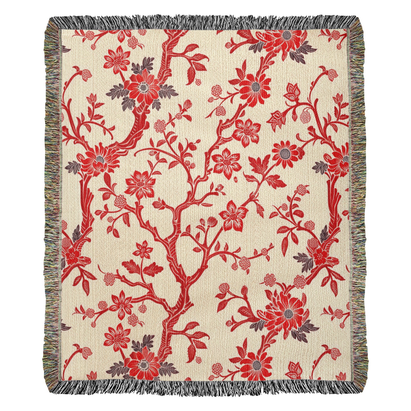 Chinoiserie Pattern 019 - 50" x 60" Heirloom Woven Blanket