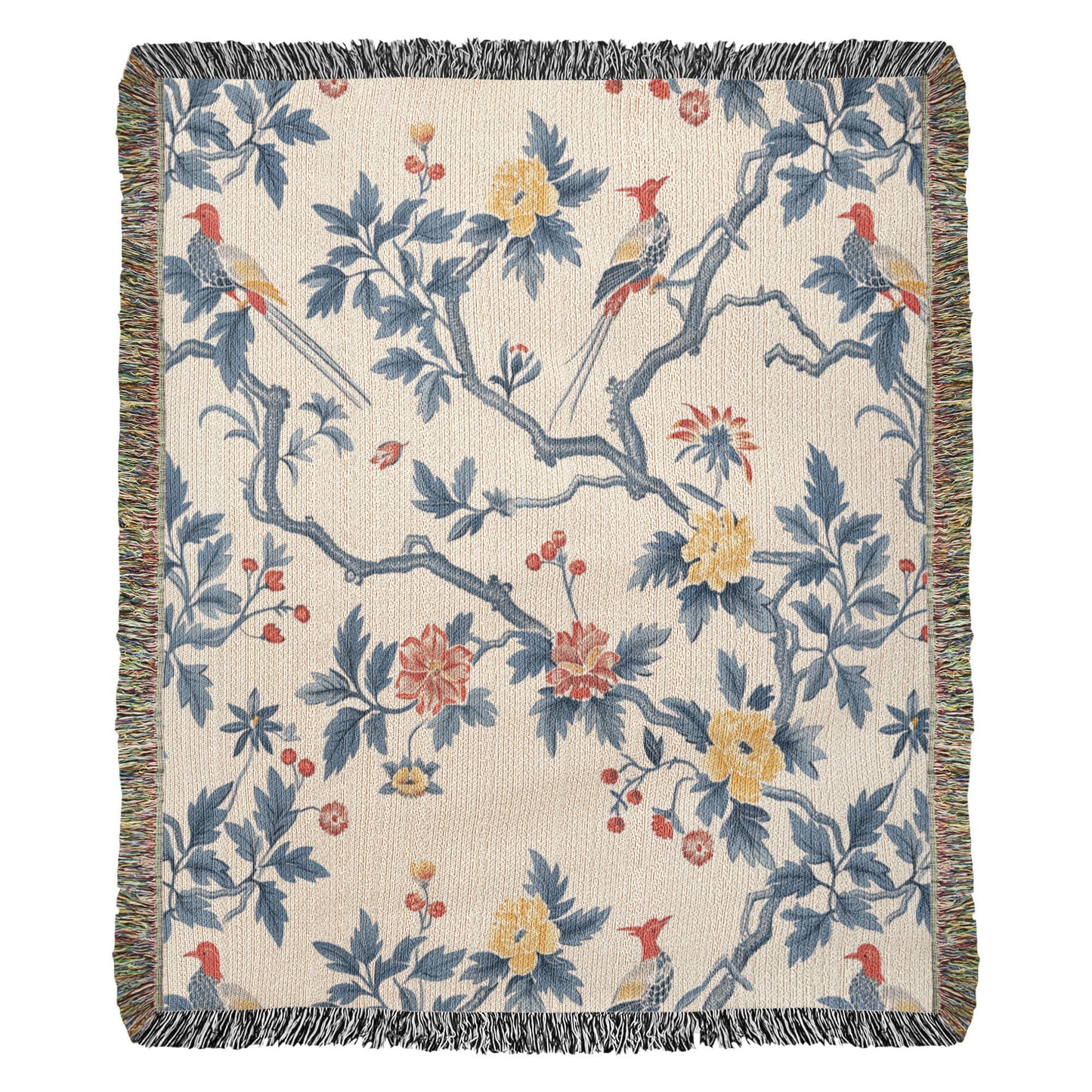 Chinoiserie Pattern 010 - 50" x 60" Heirloom Woven Blanket
