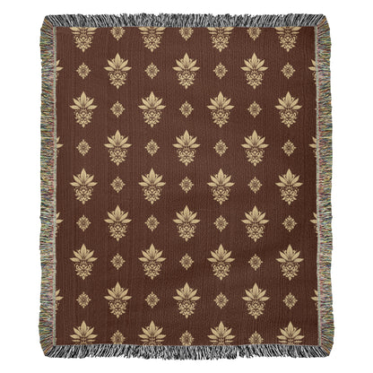 Damask Pattern 002 - 50" x 60" Heirloom Woven Blanket