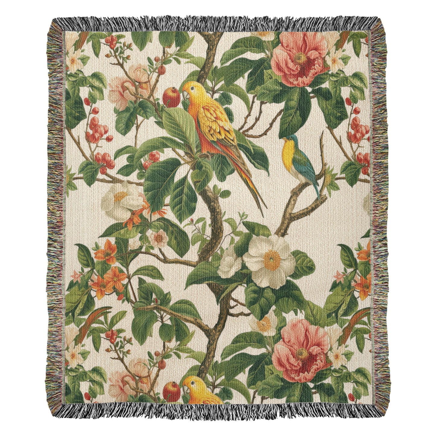 Chinoiserie Pattern 033 - 50" x 60" Heirloom Woven Blanket