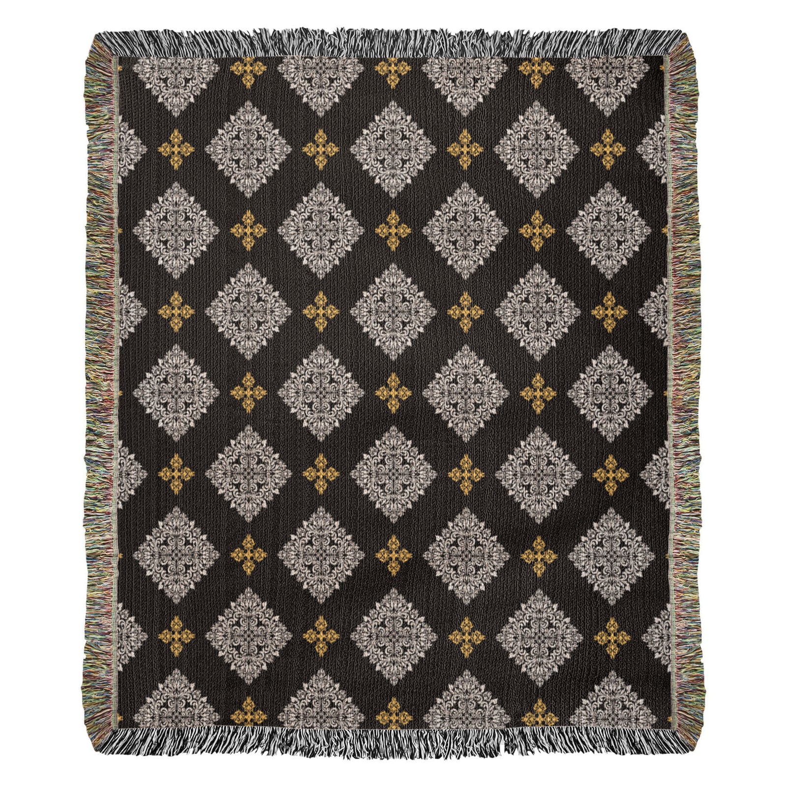 Damask Pattern 032 - 50" x 60" Heirloom Woven Blanket