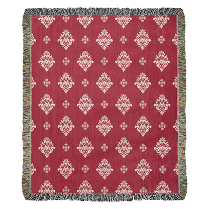 Damask Pattern 004 - 50" x 60" Heirloom Woven Blanket